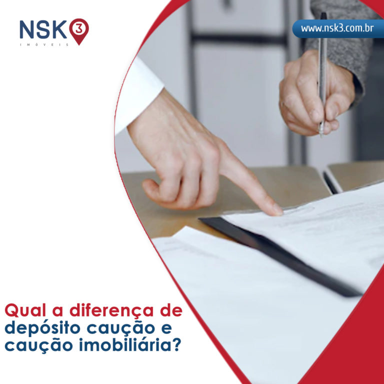 Qual a diferença de depósito caução e caução imobiliária?